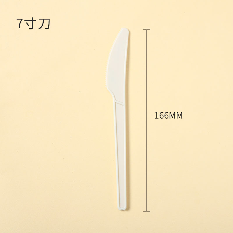 Biodegradable tenedor cuchara desechable cuchillo tenedor cuchara protección del medio ambiente vajilla almidón de maíz para llevar embalaje pizza cuchillo tenedor tejido