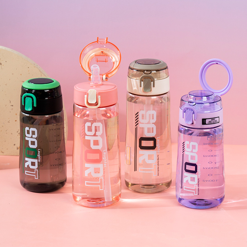 Taza de agua fresca Yitong para hombres y mujeres de alto valor con tabique de té Taza de plástico resistente a altas temperaturas Taza portátil deportiva para estudiantes