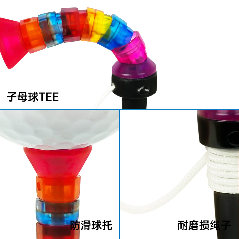Golf Sub-machine Scoring Spikes Rainbow Golf Spikes 8CM Durable Zero-resistance Golf Rest