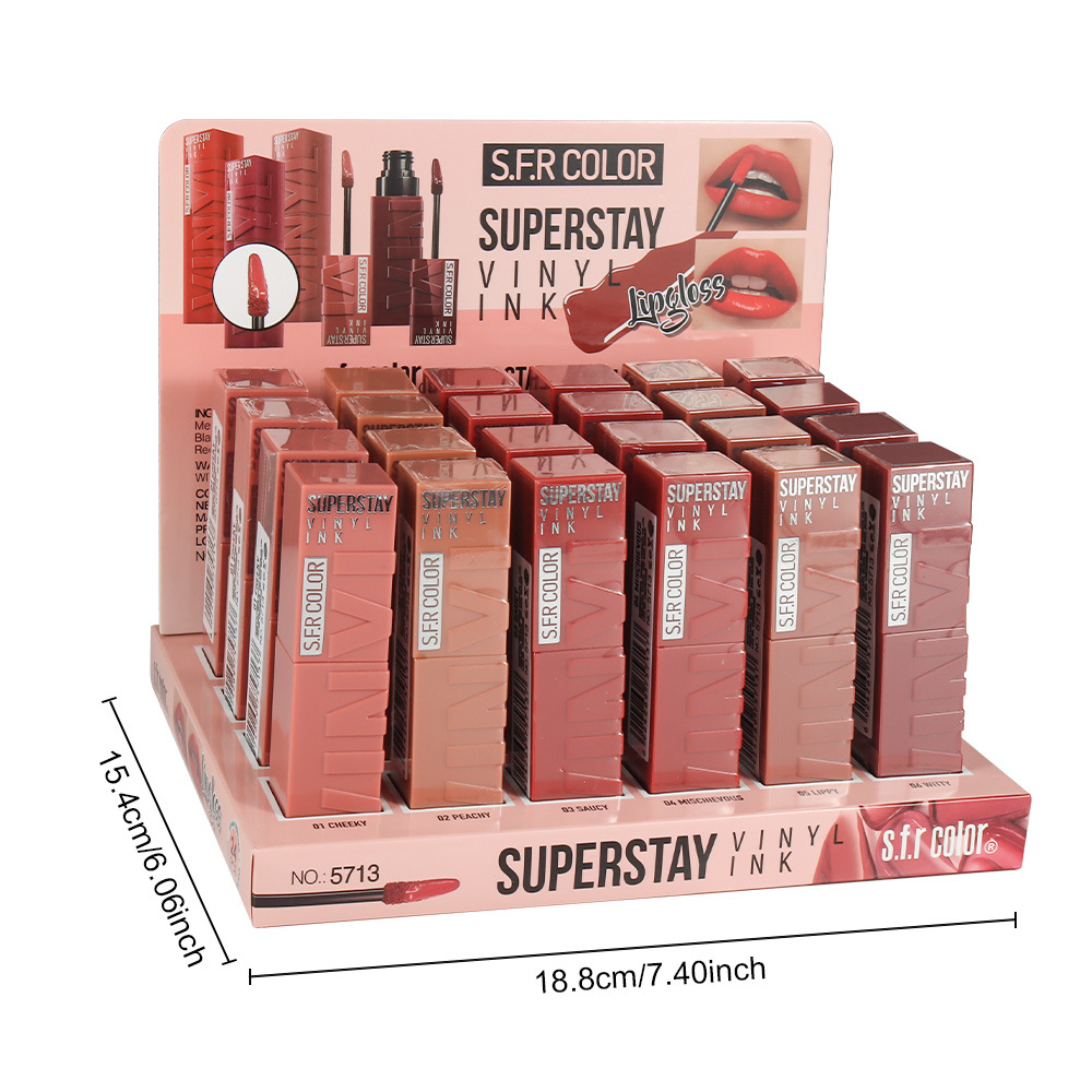 s.f.r color transfronterizo para brillo suave mate natural fácil de colorear, maquillaje para mejorar el tono labial