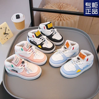 儿童运动鞋2025春秋新款男女童休闲中小童高帮篮球跑鞋软底宝宝鞋