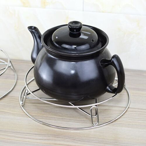 Stainless steel pot rack home kitchen storage rack multi-functional rack thickened heat insulation bracket anti-scalding storage steam rack