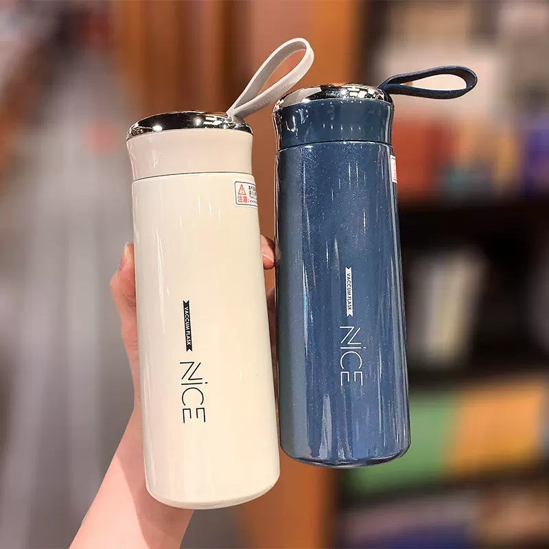 严选百货印logo单层玻璃水杯奈斯杯随手杯地推活动小礼品玻璃水杯