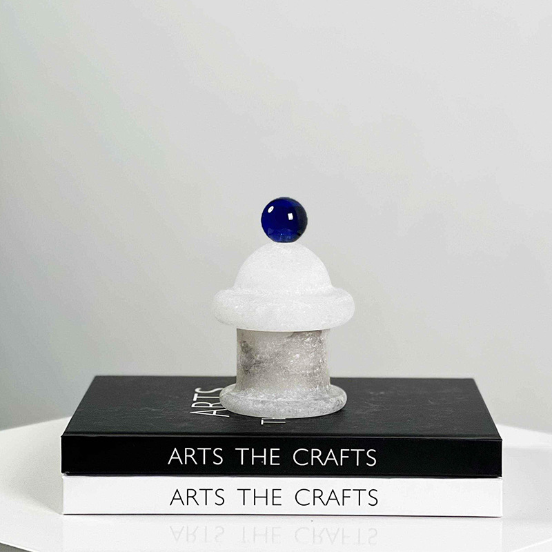 Decoración de piedra de nube natural ligeramente de lujo decoración modelo sala de ventas sala de estar decoración artística de hotel residencial