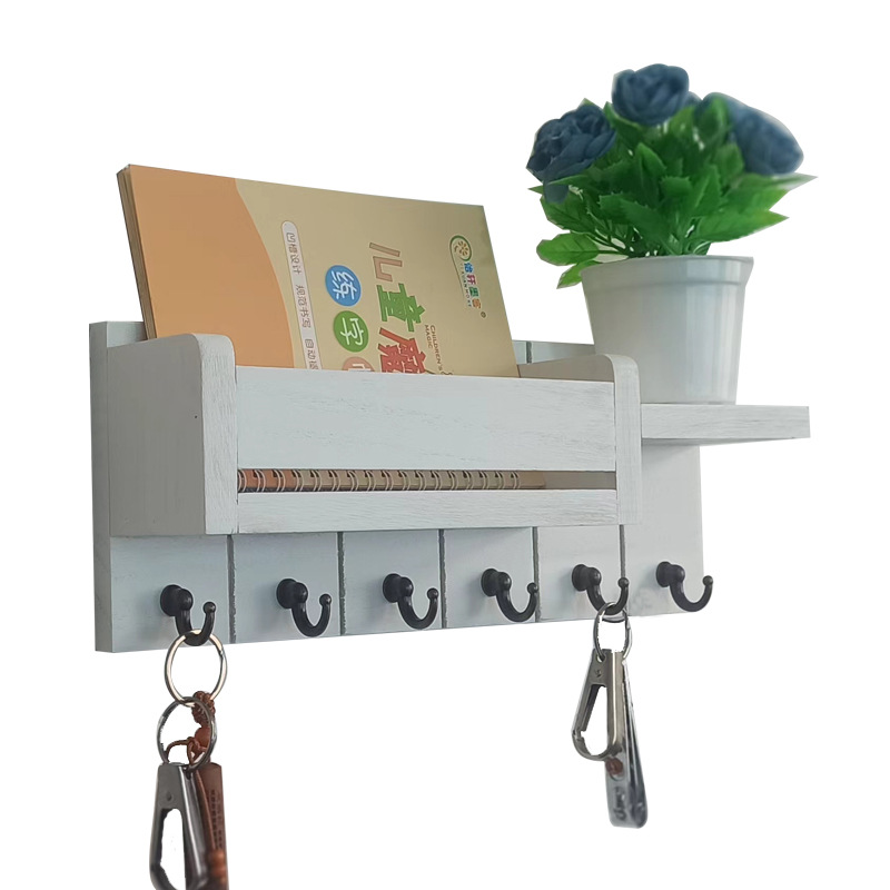 Amazon sala de estar colgante de madera pared colgante de pared estante de almacenamiento colgante de llaves de puerta de entrada marco de madera