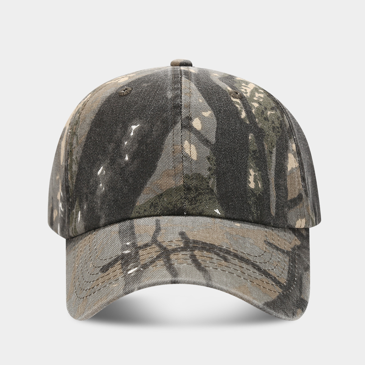 Retro americano camuflaje suave top viejo sombrero de béisbol sombrero de sombrero
