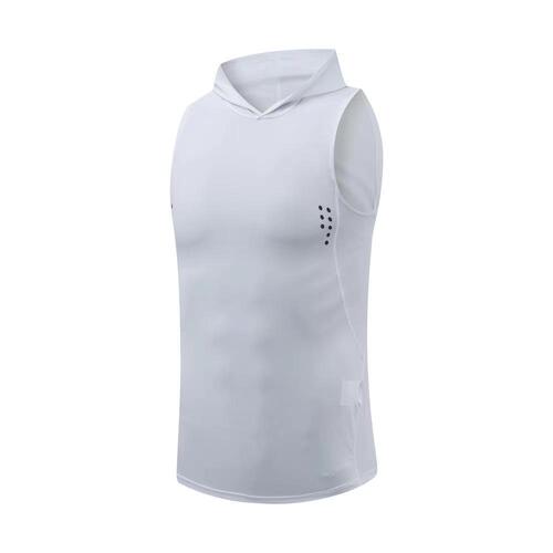 Men's Sports Tank Top Running Top Quick-Drying Breathable Hooded Sleeveless T-Shirt EBay Fitness Training Clothes