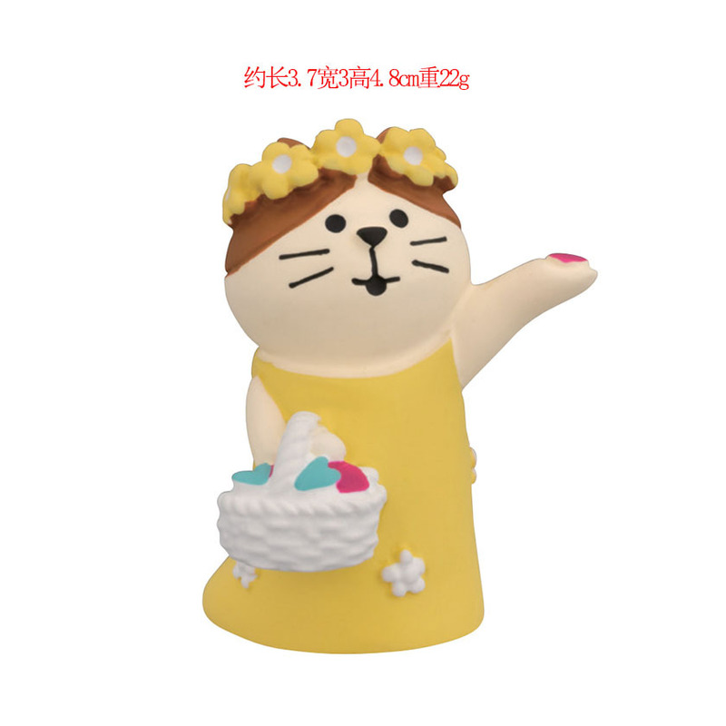 日本式猫ゼカ幸福バレンタインデー結婚プレゼントバラ猫ケーキ装飾樹脂工芸品小物|undefined
