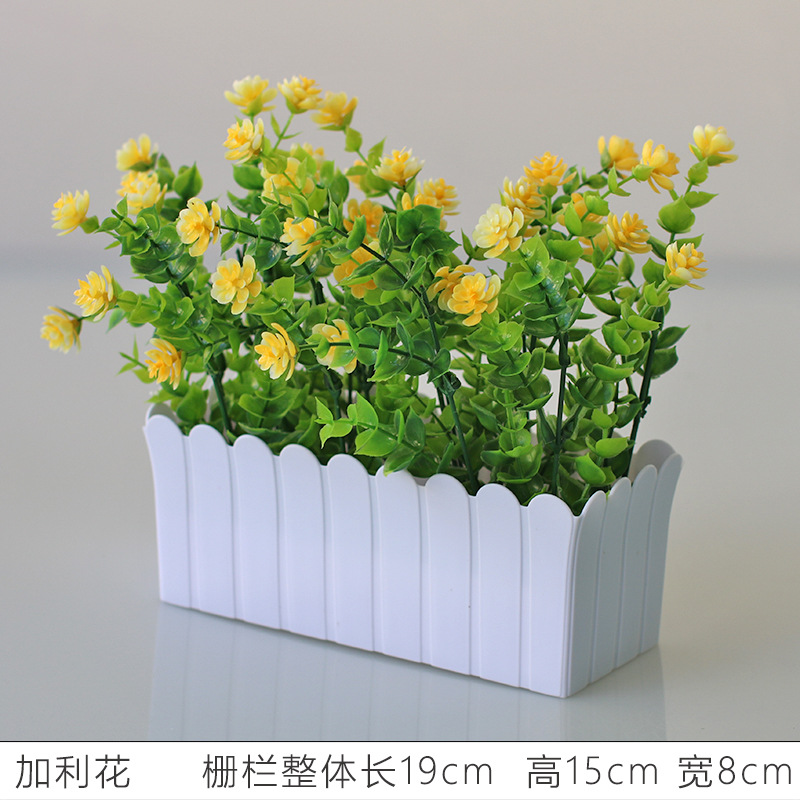 Flor artificial jardín de flores de plástico traje de valla de flores artificiales decoración de la ventana interior y exterior decoración floral decoración de la Mesa maceta flor