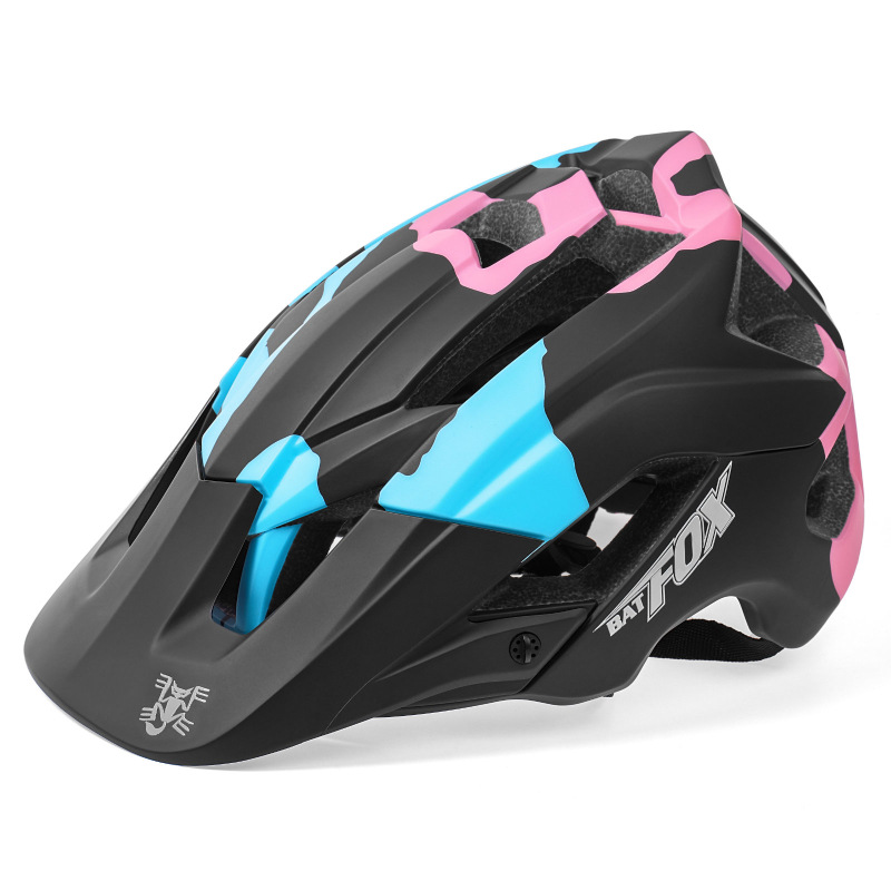 Batfox fuera de la carretera monopatín casco medio casco polea bicicleta casco protector montaña bicicleta montar casco