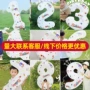 数字背景生日印花气球