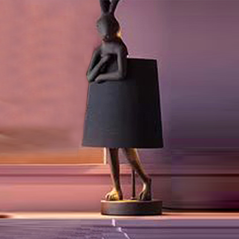 대형 4개 - 검정색 본체와 검정색 갓