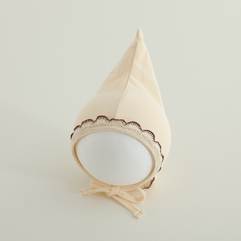 Sombreros para bebés de primavera y otoño de encaje borde protector de orejas gorras de punta ins sombreros coreanos para salir gorras de aire