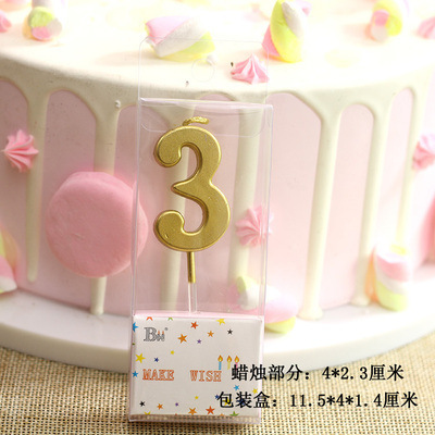 デジタルキャンドルケーキデコレーションゴールデンデジタルベーキングロングポールスレッドクリスタル誕生日キャンドルパーティー雰囲気用品|undefined