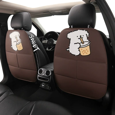 Seat Anti-Stain Pad, Cartoon Cute — Chair back anti-kick pad