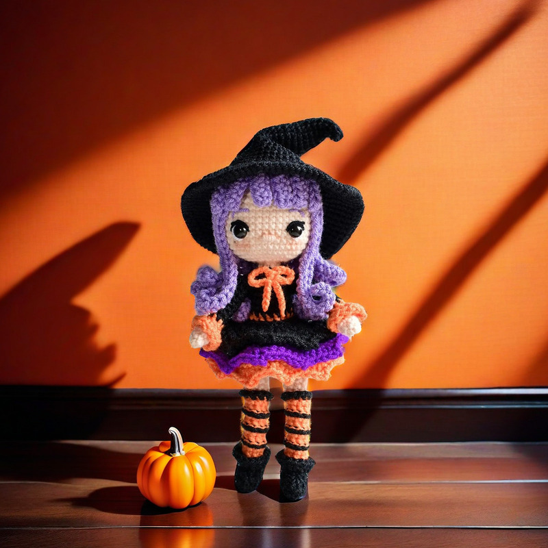 Cross-Border Crochet Material Kit Halloween Series DIY Handmade English Video Tutorial Doll In-Stock Crochet Knitting Cross-Border Crochet Material Kit Halloween Series DIY Handmade English Video Tutorial Doll In-Stock Crochet Knitting