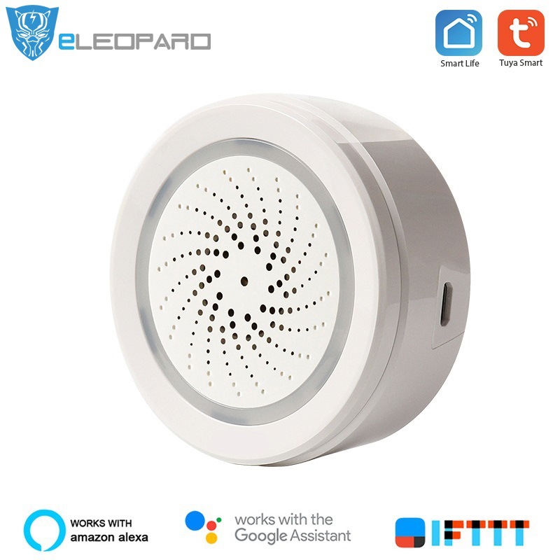 厂家批发涂鸦智能家居新款wifi温湿度感应器环境tuya检测仪报警器