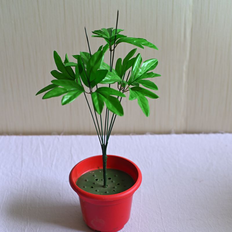 照屏 Crafts Manufacturer Wholesale Simulation Flower Raw Materials Tricho Peony Leaf Green Plant Simulation Decorative Leaf 4