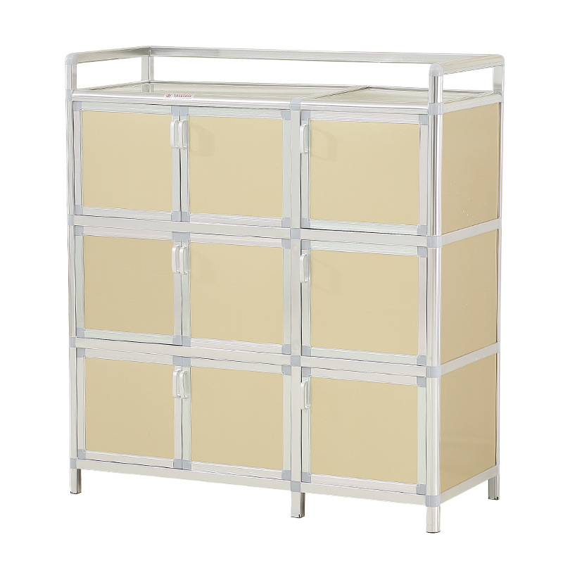 armario de comedor armario de cocina doméstico armario de almacenamiento multifuncional simple moderno armario de té de aleación de aluminio armario de cocina