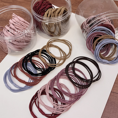 Korean Internet celebrity rubber band female headband Korean version ins simple hair tie hair small leather headband