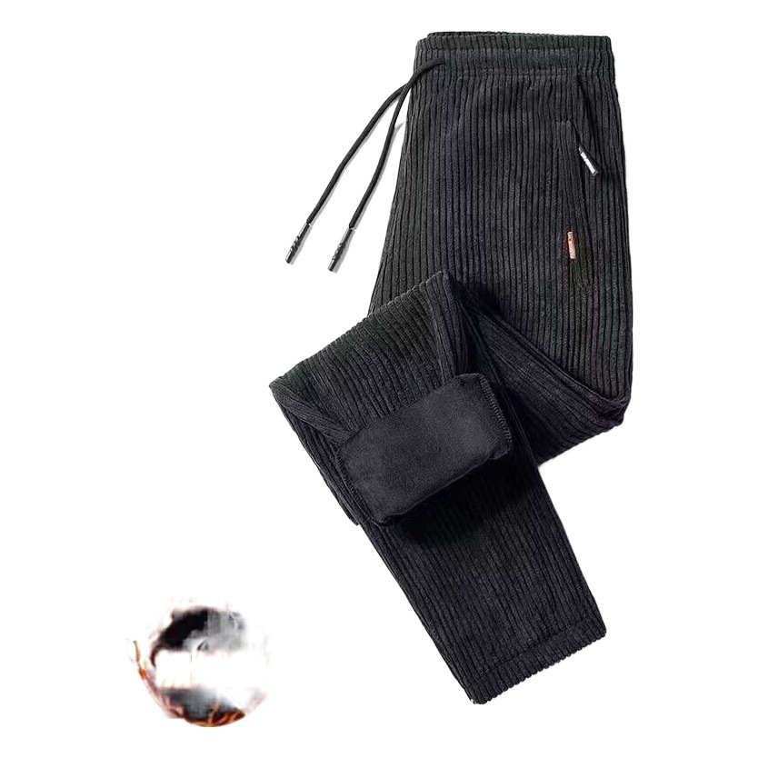 Tik Tok Blaze American Vintage Casual Pantalón de pana Ami Kaji japonés para hombre suelto de terciopelo blanco