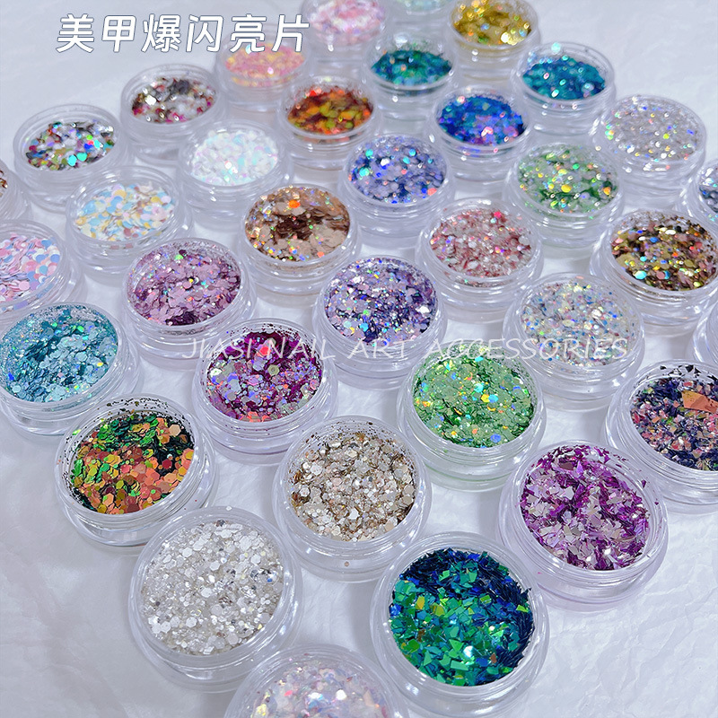 mixed nail sequins for manicure
