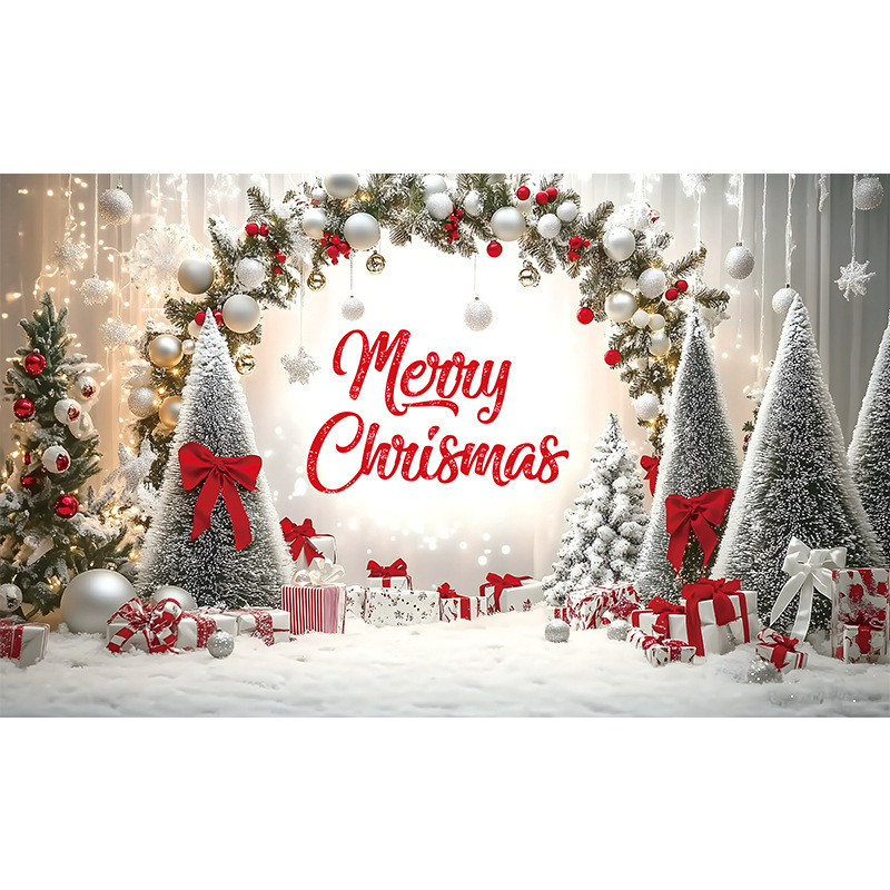 Amazonクロスボーダー新しいクリスマスカプレットドアカーテンお祭り雰囲気アレンジメントクリスマスフラッグ背景布バナー|undefined