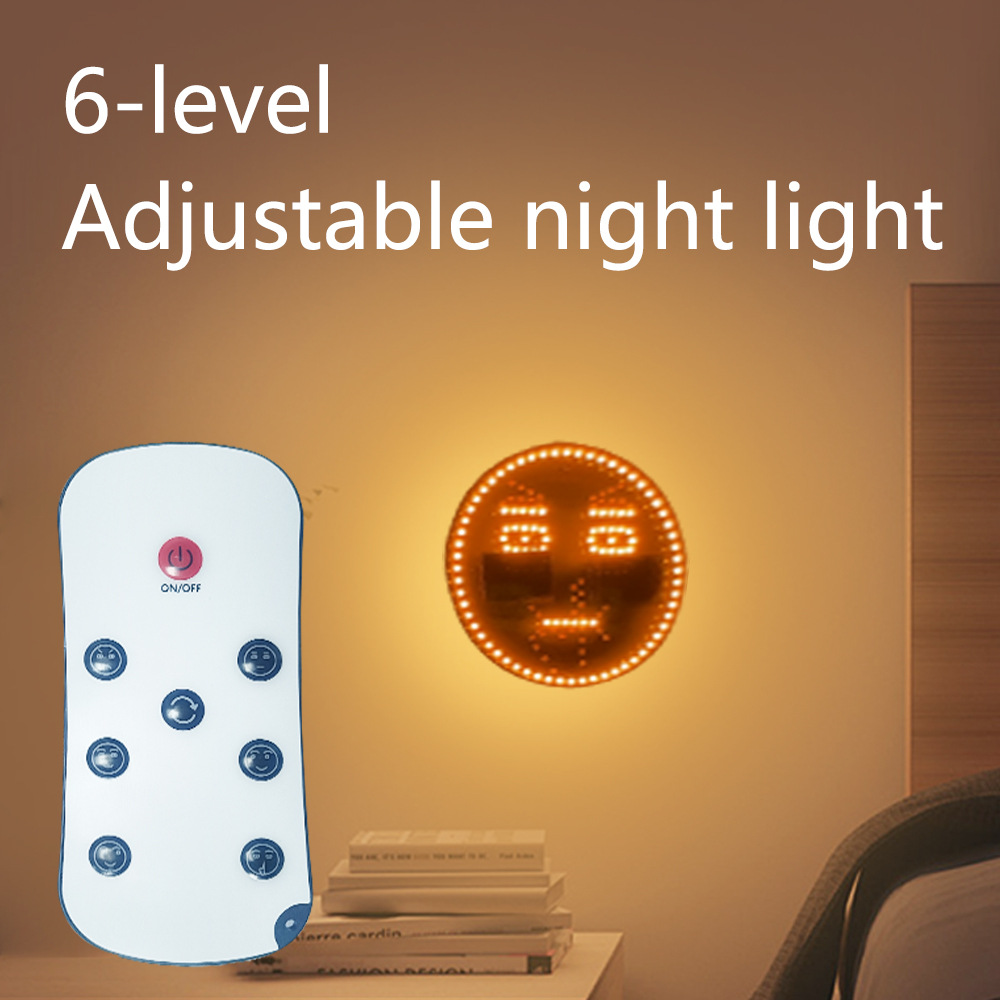 Car LED bear facial expression light car smiling face light Palm light rear window anti-rear rear multi-function warning gesture light