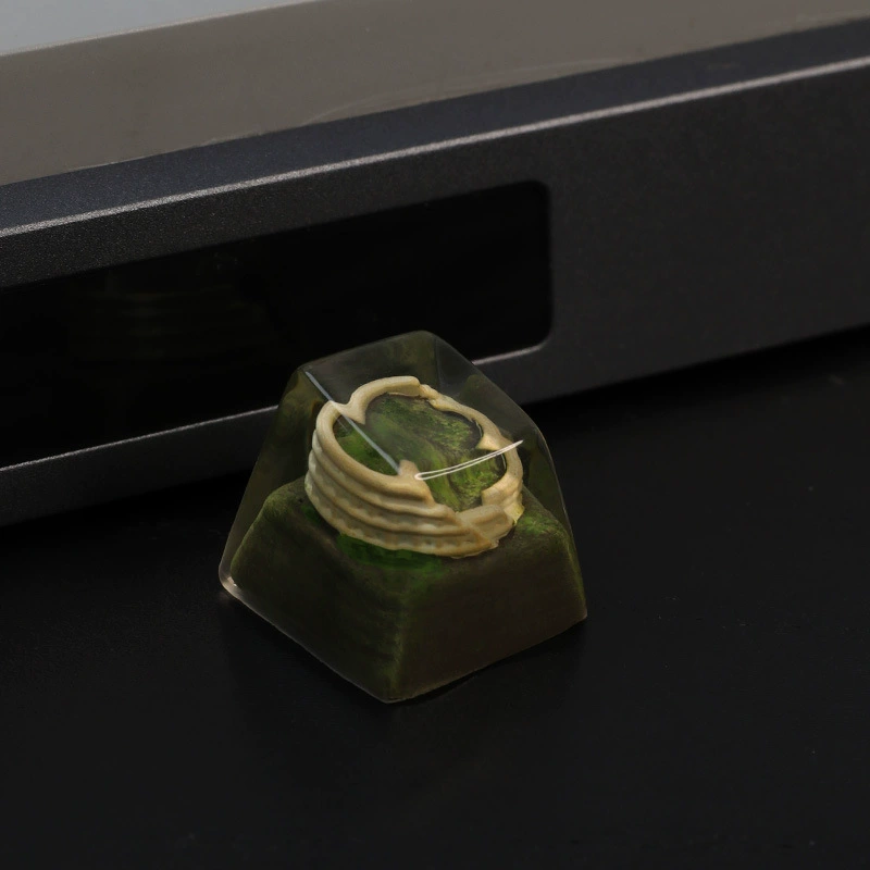 Трансграничный персонализированный 3D-кейп из смолы для механической клавиатуры с перекрестным движением, резиновый кейк-купе с возможностью нажатия одной рукой