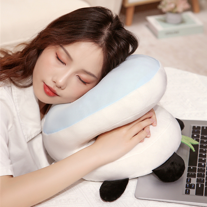 Almohada de Siesta para Oficina de Seda de Hielo Ergonómica para Oficina y Estudiantes image 4