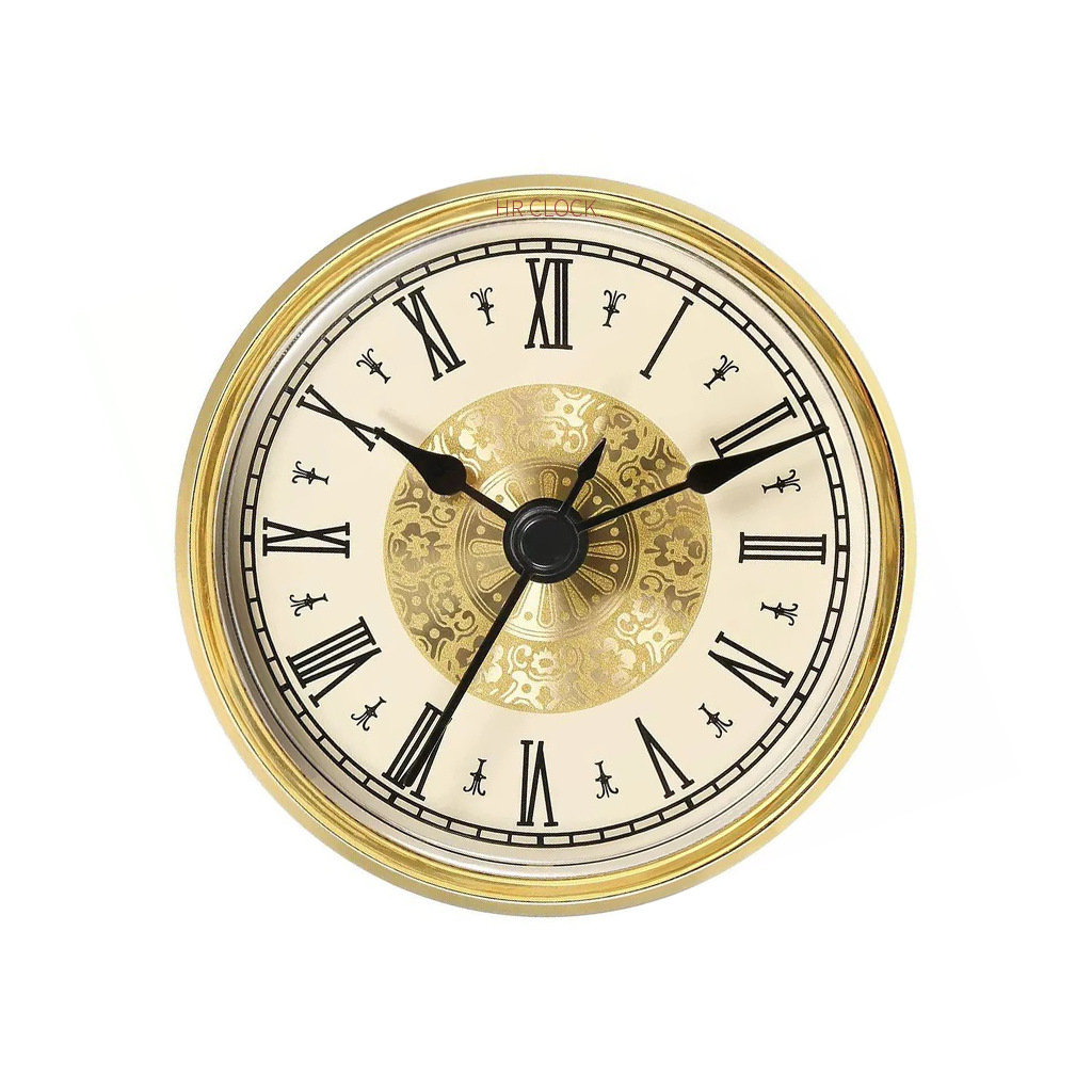 厂家直供胶圈固定镶嵌石英钟胆外径70mm钟头水晶钟表配件钟头|ms