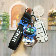 適用22款奧迪Q3鑰匙套A3/Q2L輕奢女包A6L/A3L/Q7/Q5/TT高檔男殼扣