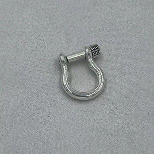 Small size electroplating wear-resistant big belly buckle D-shaped buckle horseshoe buckle umbrella rope bracelet accessories metal outdoor carabiner manufacturer