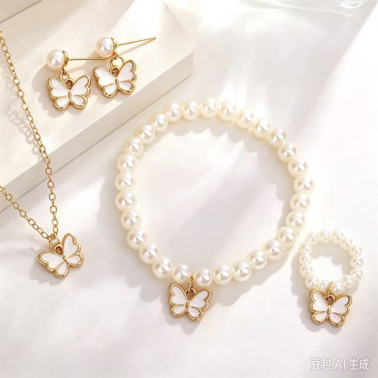 Necklace suit Combination Atmospheric Female Summer recommend No Fading European and American Cross-border Princess Birthday Photo Jewelry Accessories