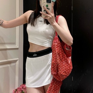 Spot Alo Zhixiu's Same Tennis Skirt Outdoor Sports Skirt Quick-Drying Breathable Running Fitness Yoga Skirt for Women