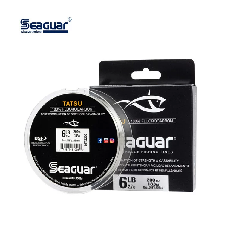 Японский импорт Steguar углеродная линия Seaguar Tatsu флуорокарбоновая леска Luya линия основная леска перед основной линией 183 метров