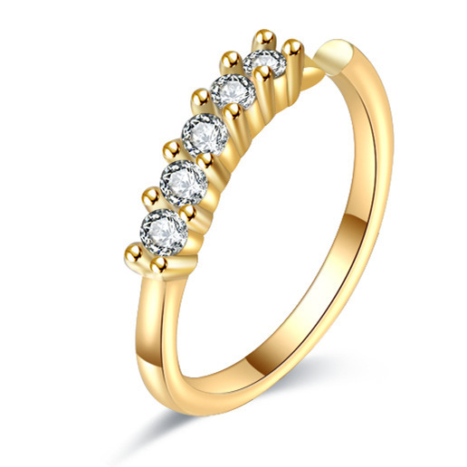 1 Pieza Anillos En La Nariz Estilo IG Brillante Geométrico Flor Mariposa Cobre Embutido Circón Anillos En La Nariz display picture 7