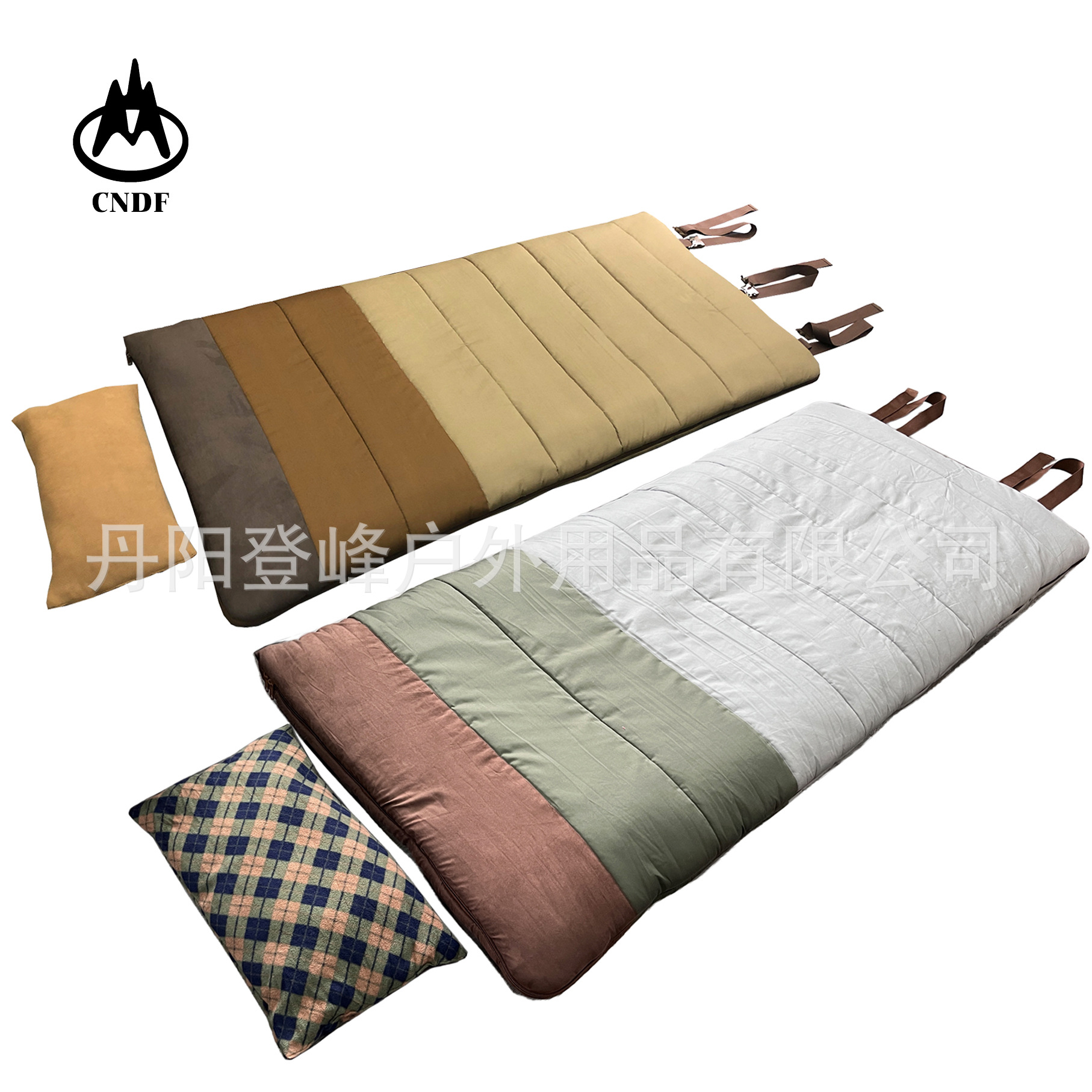 7KG full enclosure zipper double layer 100% canvas envelope sleeping bag with pillow hunting winter outdoor thick 5