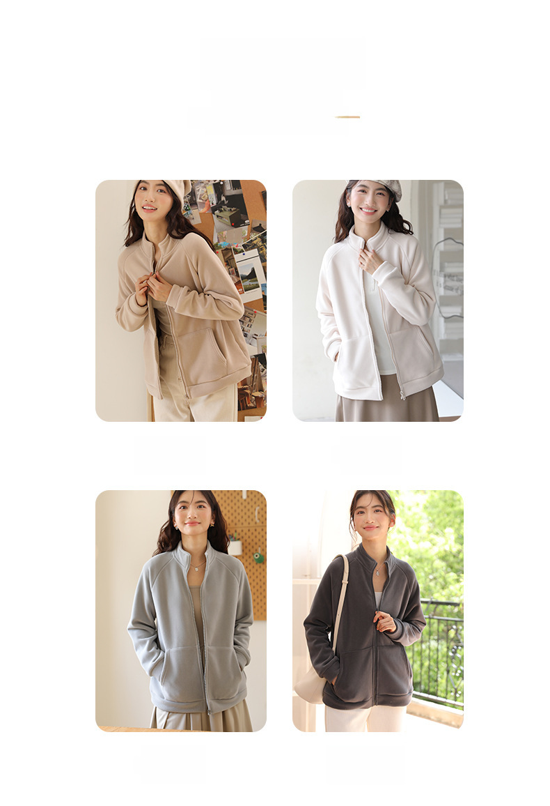 Cappotto da donna in pile spesso con fodera in pile per autunno e inverno, caldo cardigan in pile polare, capospalla, maglietta casual a maniche lunghe_voghion.com