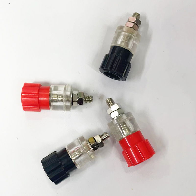 透明 红黑插线柱 接线柱 接线座香蕉插座 面板接线座电源测试端子