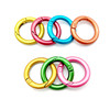 25mm color scrub metal opening circle alloy spring circle card circle book spring buckle DIY jewelry accessories