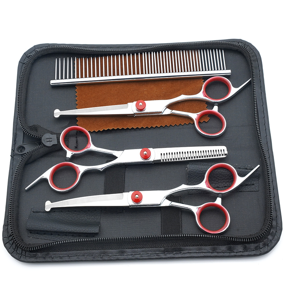 Ventas directas de fábrica de tijeras para mascotas, tijeras para cortar el pelo para perros, tijeras para cortar el pelo, tijeras de dientes delgadas para gatos, tijeras de aseo para mascotas