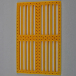 75120 yellow grid plate functional panel new mold put into production technology model parts DIY accessories