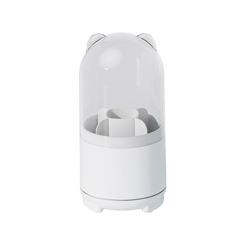 Cartoon Makeup Storage Tube 360 Rotation Makeup Brush Storage Box Pen Holder Eyeshadow Brush Tube Lipstick Dustproof Storage Box 