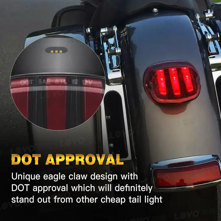 Cross border hot sale suitable for Harley Motorcycle LED tail light motorcycle signal light eagle claw tail light