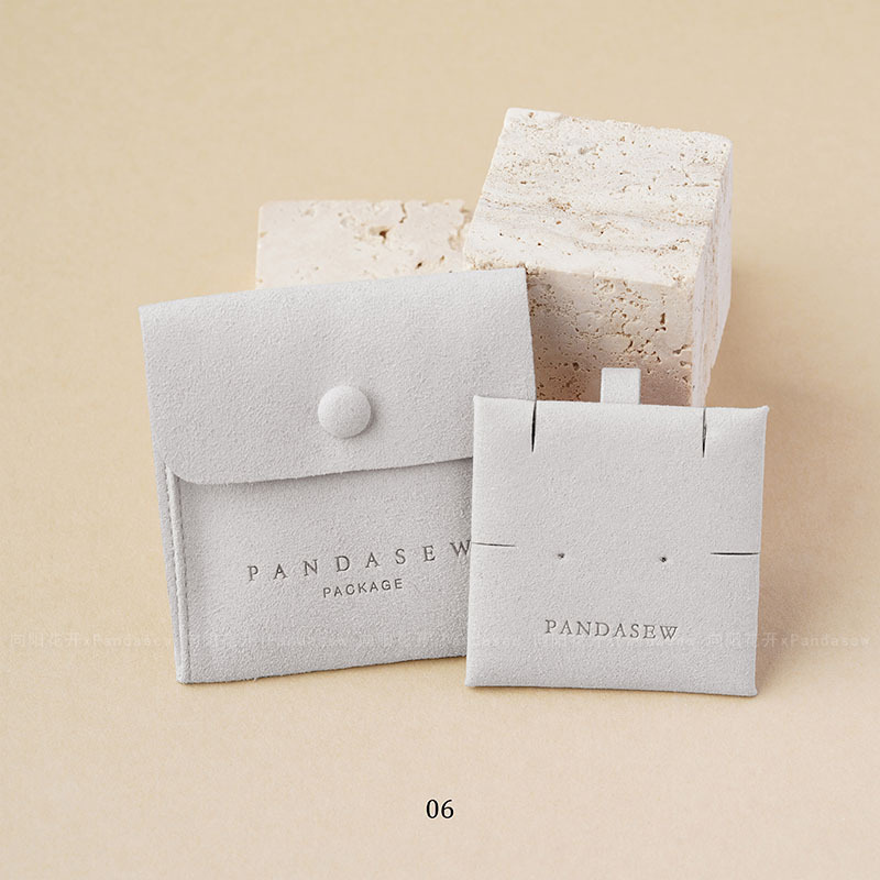 向陽花開xpandasew印刷ロゴ超繊維ボタンバッグ内のパレットネックレスイヤリングアクセサリー収納袋|undefined