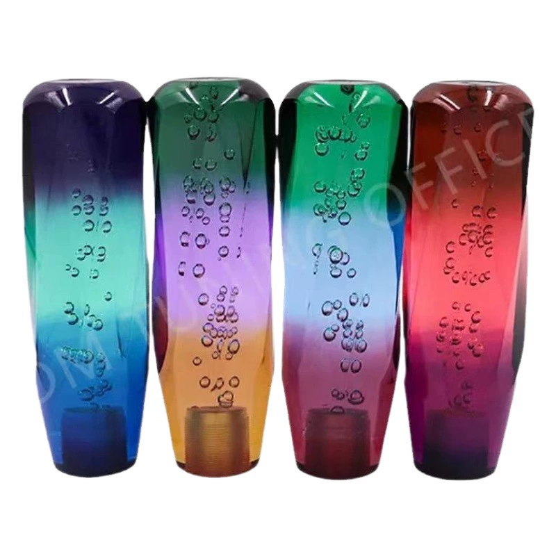 Трансграничный автомобиль Crystal витая головка переключения передач 3-цветная универсальная Модифицированная головка переключения передач светящаяся головка переключения передач