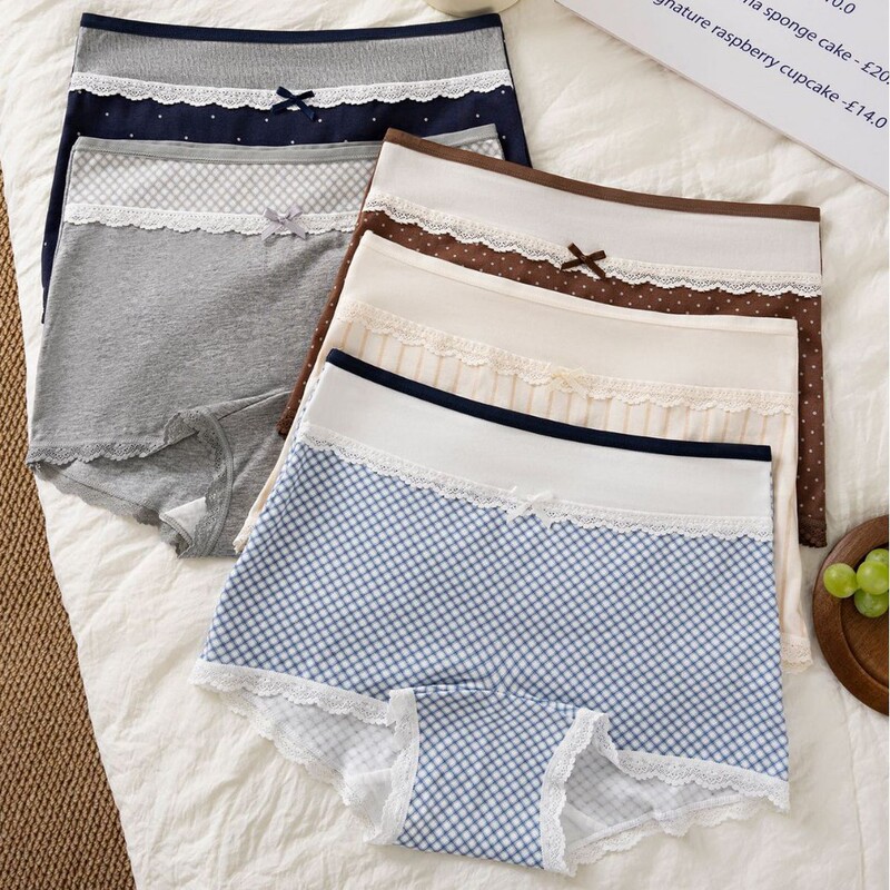 Comfortable and Stylish~3836 # Senye Cotton Soft and Gentle Flat-Leg Panties for Women, Skin-Friendly Hip-Hugging Underwear, Boxed. Comfortable and Stylish~3836 # Senye Cotton Soft and Gentle Flat-Leg Panties for Women, Skin-Friendly Hip-Hugging Underwear, Boxed.