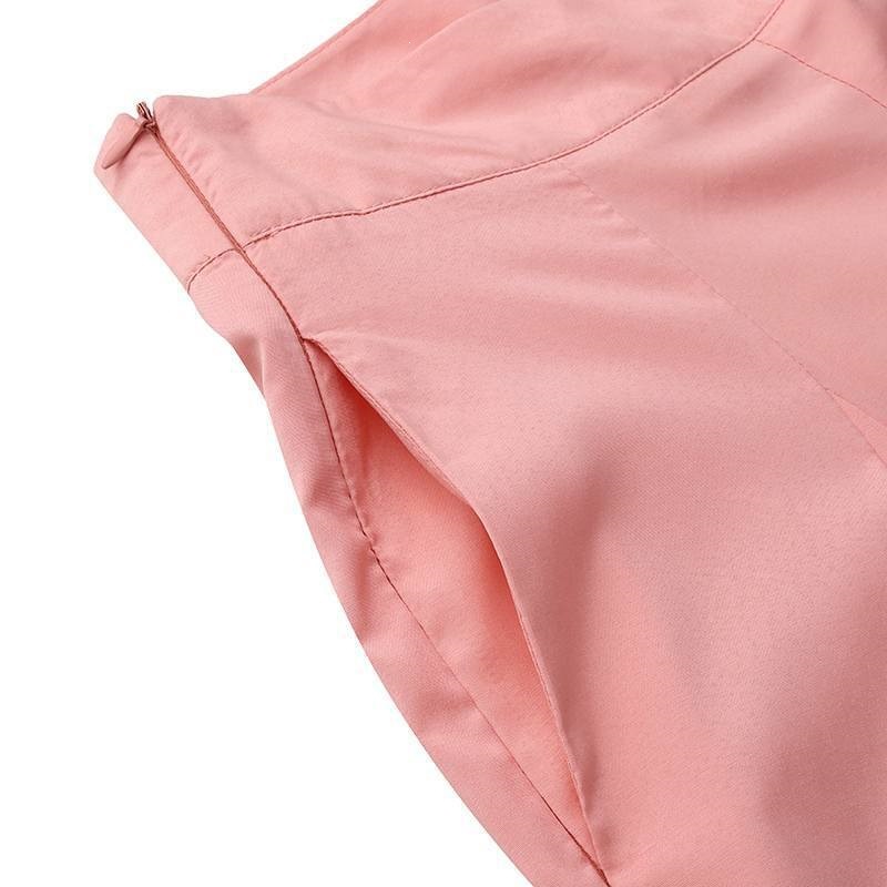 2026 Spring And Summer OL Women's Solid Color High Waist Wide Leg Pants Skinny Thin Casual Pants_ecoleips.com