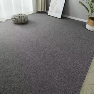 现代简约纯色家用客厅卧室铺满地垫耐脏防滑易打理圈绒地毯批发